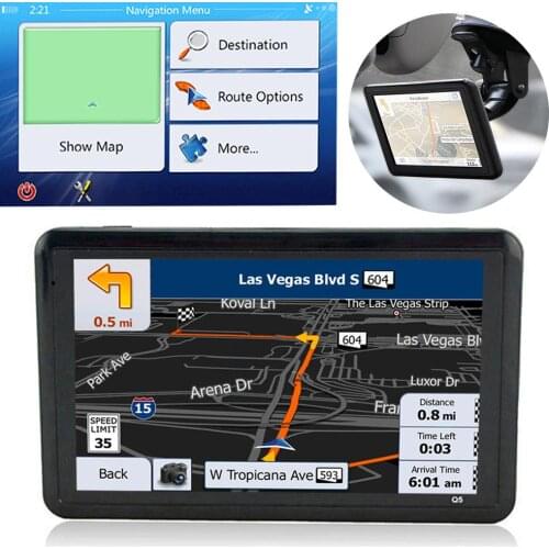 5.0 Inch HD Car GPS Navigation Touch Screen USB Charging FM Transmitter Navigators FM MP3/MP4 Players GPS Device Support Russia