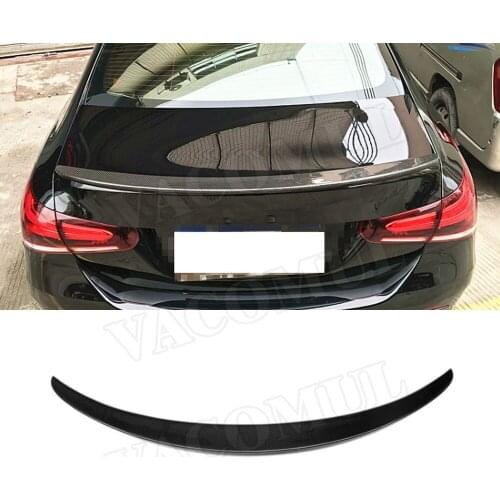Carbon Fiber Rear Spoiler For Mercedes-Benz A Class W177 Sedan A200 A180 A250 2019-2020 Boot Lid Spoiler Wings Car Styling