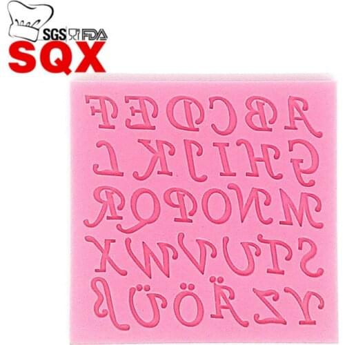 DIY Cake Decorating letter Silicone Fondant Mold Mini Bakeware Sugarcraft Tools SQ15231