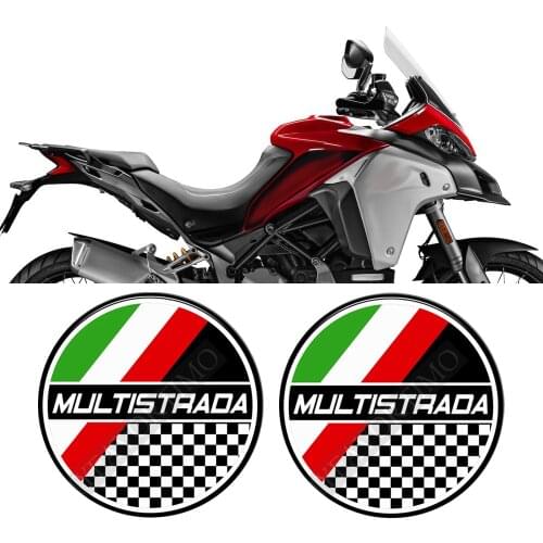 Trunk Emblem For Ducati MULTISTRADA 950 1200 1260 S V4 Stickers Decal Tank Pad Protector Panniers Luggage Aluminium Cases