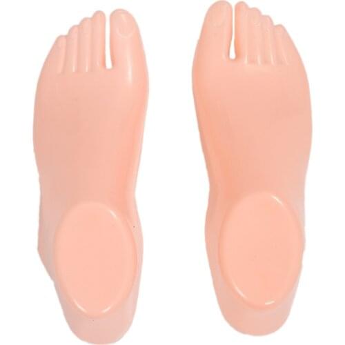 Hot Pair of Hard Plastic Feet Mannequin Foot Model Tools for Shoes Display (Adult Feet)