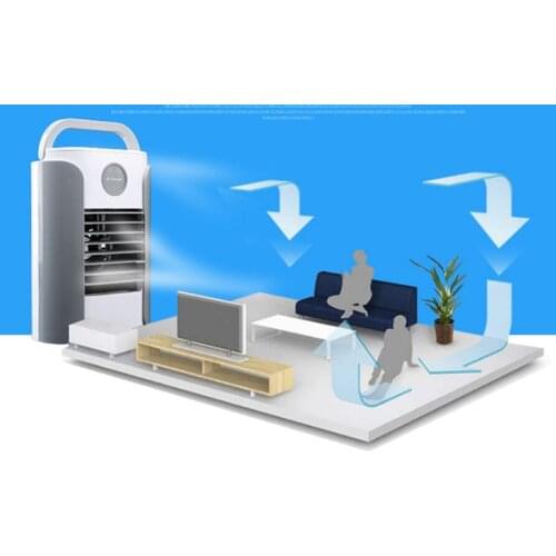 Air Conditioner Air Cooler Humidifier Purifier Portable For Home Room 3 Speeds