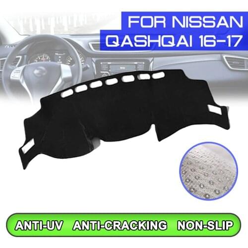 Car Dashboard Mat Anti-dirty Non-slip Dash Cover Mat UV Protection Shade for Nissan QASHQAI 2016 2017