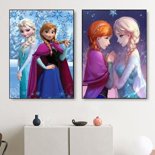 Disney Full Square Round Diamond Painting Cartoon Frozen Aisha Cross Stitch Kits Diamond Embroidery Mosaic Home Decor Gift
