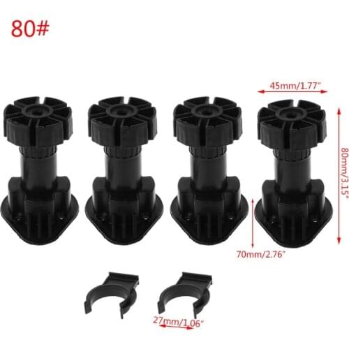 Y55D 4pcs Adjustable Height Cupboard Foot Cabinet Leg For Kitchen Bathroom