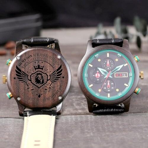 From Dad And Mom To Son Engraved Watch Luxury Watches -I Know You Can Be Luxury sports belt waterproof watch