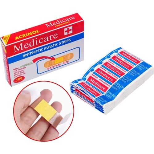 20/50/100pcs Breathable Hemostasis Adhesive Bandages Medical Anti-Bacteria Band Aid Bandages Home Travel First Aid Kit Supplies