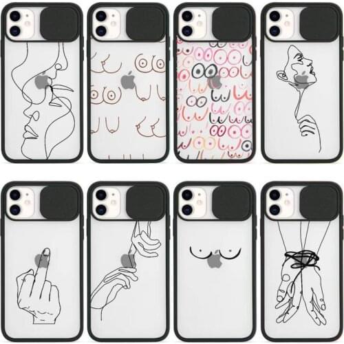 Funny art minimalist pattern Phone Case Transparent for iPhone 7 8 11 12 se 2020 mini pro X XS XR MAX Plus