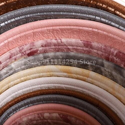 3D Foam Wall Edge Strip Stickers Self Adhesive Waterproof Baseboard Corner Waist Line Sticker Wall Stickers Trim Line Skirting