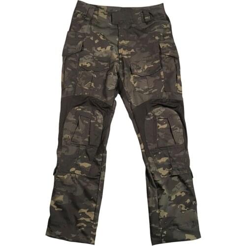 Outdoor Sports Tactics G3 Combat Pants MCBK with Knee Pads Airsoft Tactical Trousers Hunting Ranger Camouflage Black Trousers