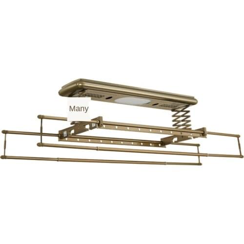 Intelligent Electric Lifting Telescopic Light Luxury Home Balcony Remote Control Disinfection Drying Aluminum Alloy Drying Rack