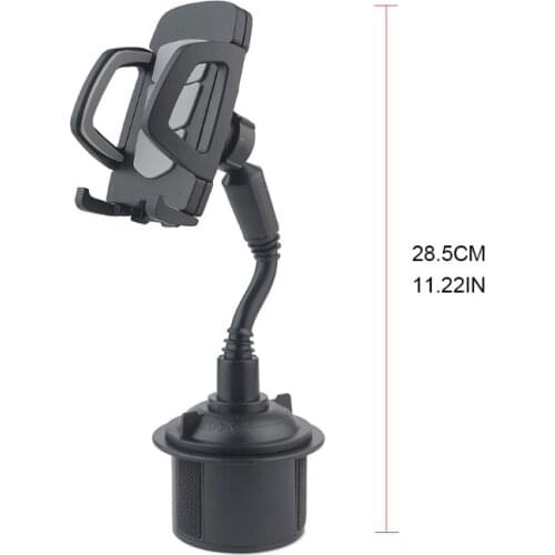 Universal 360 Degree Adjustable Car Cell Phone Mount Gooseneck Cup Holder Stand B36B