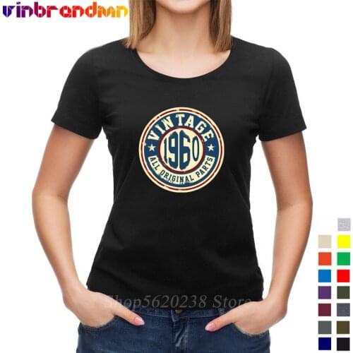 Summer Vintage Made in 1960 T shirts women Mothers day 61th Birthday Present tshirt Classic Legendary 61 Years Old ladyT-shirts