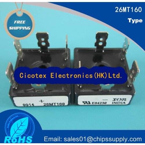 2pcs/lot 26MT160 D-63 MODULE BRIDGE RECT 3P 1.6KV 25A D-63 VS-26MT160