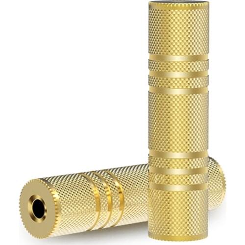 Jack 3.5 mm to 3.5 mm Audio Adapter 3.5 Male to 3.5mm Female Plug Connector for Aux Speaker Cable Headphone Jack 3.5