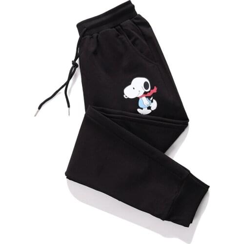 2021 New Harem Pants Animal Printed Black Sweatpants Women Loose High Waist Pockets Sport Trousers Female Mom Plus Size P129