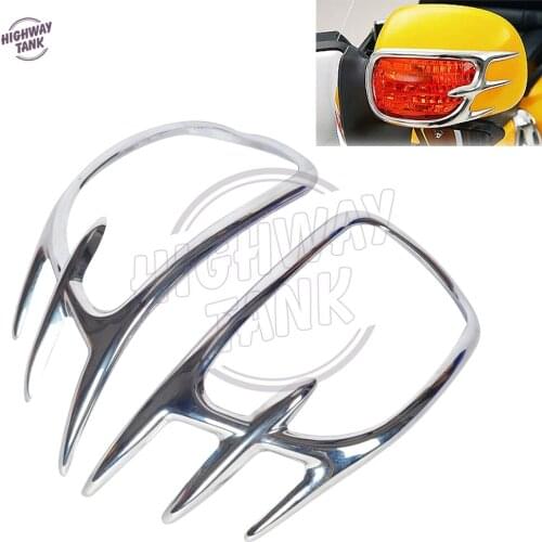 Chrome Motorcycle Turn Signal Light Decoration Trim Moto mirror Frame case for Honda GL1800 GOLDWING 2001-2011