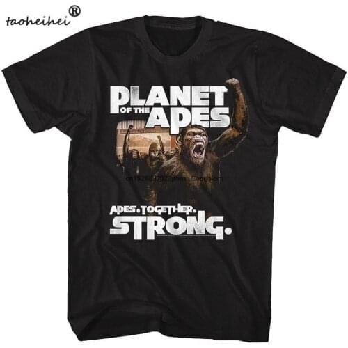 Planet of The Apes Apes Together Strong Black Shirts