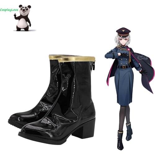 Division Rap Battle DRB Hypnosis Mic Nemu Aohitsugi Black Cosplay Shoes Boots Custom Made CosplayLove