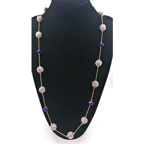 Long boho statement necklace trendy bohemian for women accessories jewelry