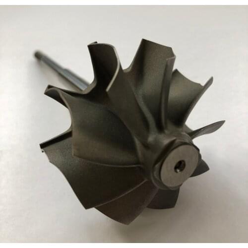 G25 53.85/49.36mm 9 Blades Reverse Ball Bearing Turbocharger Turbine Shaft & Wheel / Turbo Turbine wheel & Shaft / Turbo shaft