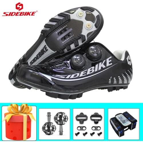 Carbon Fiber Sapatilha Ciclismo Mtb Cycling Sneakers Ultra-light Breathable Mountain Bike Shoes Add Pedals Triatlon Mtb Footwear