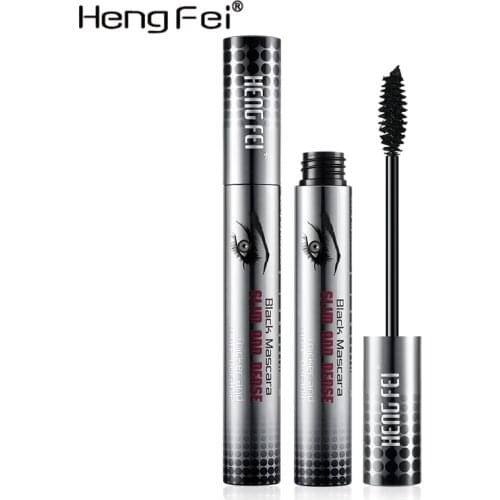 Hengfei Cool Black Liquid Mascara Eyes Makeup Eyelashes Curling Pen Make up Eye Lash Thick Cosmetics Lashes Lengthening Brush