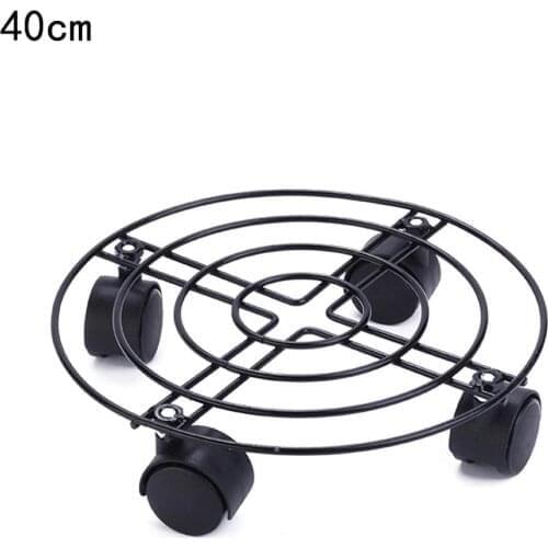 Metal Plant Flower Pot Stand Trolley Caddy On Wheels Planter Pot Mover Trolley Casters Move Tray Indoor Outdoor Home Garden Tool