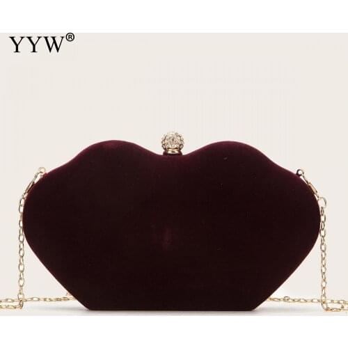 Mini Trendy All-Match WomenS Bag New Luxury Designer WomenS Shoulder Bag Lip Shape Clutch Fashion Messenger Bag