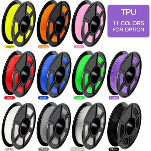 SUNLU TPU 3D Printer Filament 1.75mm Dimensional Accuracy +/- 0.02mm 1kg(2.2lbs) Spool