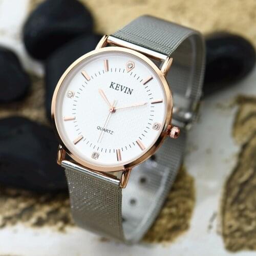 Wholesale High Quality Women Silver Mesh Rhinestone Watch Hot Sale Women Man with Crystal Stone Casual Men Sport Quartz Watch