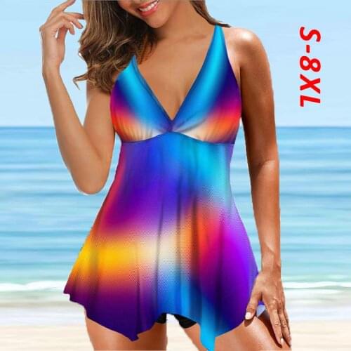 Swimsuits Two piece Swimsuit for Women Tankini plus size 8XL Swimwear Large Sizes Sexy Swimdress swimming suit for women Swim