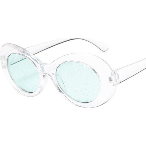 Clear Green Round Fashion Women And Men Sunglasses Plastic Retro Men Sunglasses Fashion New Yellow Glasses Uv400