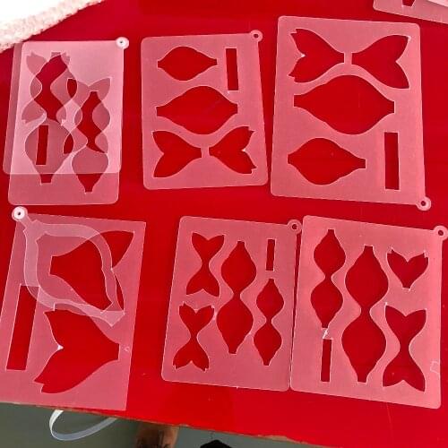 Bow0021 templates size: 6"/5"/4"/3.5"/3"/2.5"