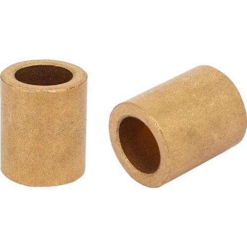 Self-Lubricating Bearing Sleeve 12mm 14mm ID 18mm 20mm OD Sintered Bronze Bearing Bushings Length 10/12/15/20/22/25mm
