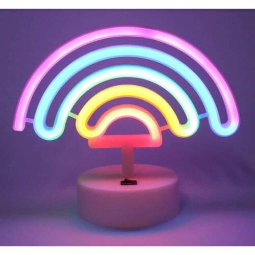 LED Neon Sign Colorful Bedside Night Light for Proposal Wedding Birthday Party Gift