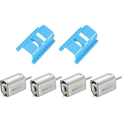 Uxcell DC 3V 130 Motor Kit 24000RPM, Motor Fixed Fastener DIY Parts DC Motor Holder Set