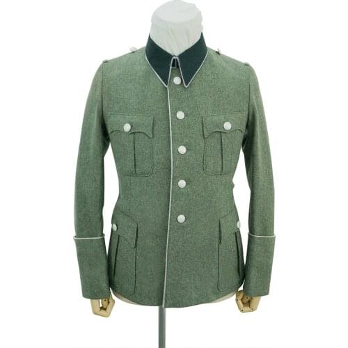 GUWA-B003 WWII German Heer M36 Officer General Wool piped service tunic Jacket
