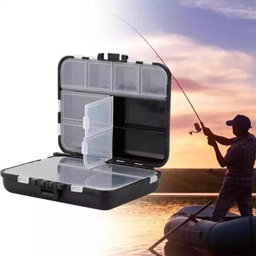 Fishing Bait Case 12 Compartments Lure Bait Box With Lid Waterproof Storage Case
