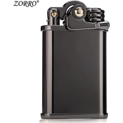 Lighter Rocker Windproof Creative Retro Grinding Wheel Ignition Personality Lettering Custom For Boyfriend