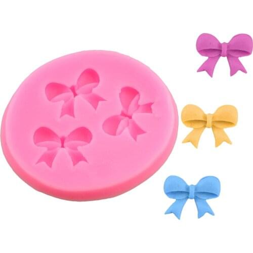 1Pcs Bow Ties Silicone Cake Mold 3D Chocolate Candy Mold DIY Cake Tools Baking Pastry Fondant Cake Decorating Tools