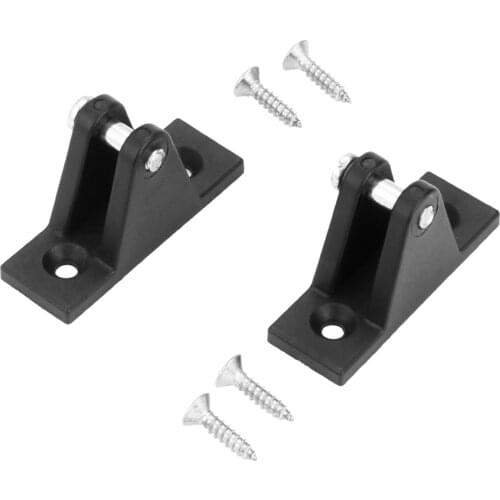 2 Pcs Boat Bimini Top Fitting 90 Degree Deck Hinge Nylon Boat Deck Hinges With Removable Pin Rowing Boats Yachts Marine Hardware