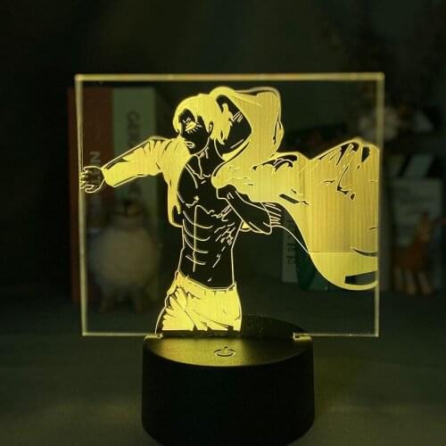 3D Anime Light Attack on Titan Figure Armin Arlert Table Lamp for Bedroom Decor Birthday Gift Manga LED Night Light Desk Lamps