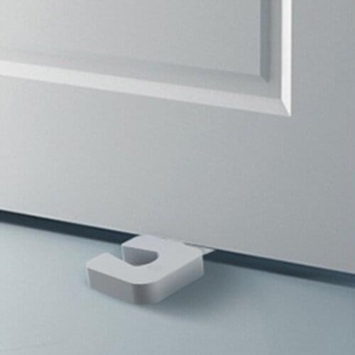 4Pcs/Set Baby Safe Floor Door Stopper Baby Care Door White Plastic Door Stops Non-Slip Door Buffers For Office Home