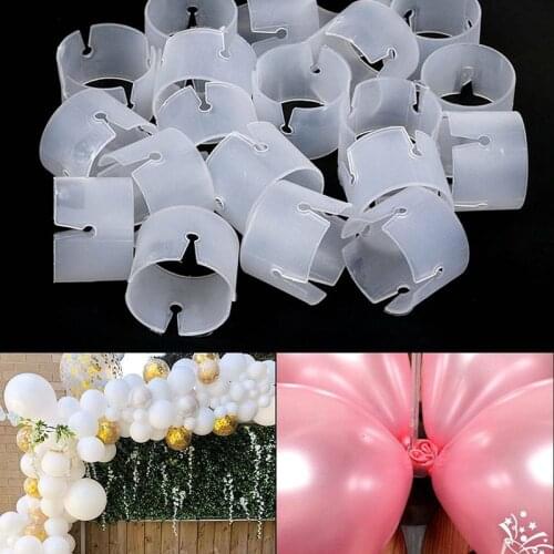 50pcs Arch Balloon Buckle Clips Fit for Wedding Birthday Party Balloons Connectors High Quality Balloon Clip Event Parties Parts