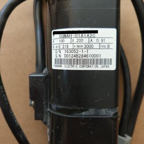 Used Tested Working SGMAH-01A1A2C AC SERVO MOTOR Spot