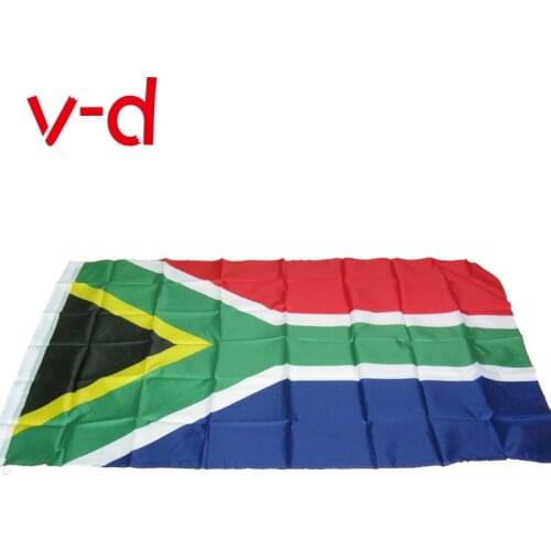 Free shipping xvggdg South Africa flag Banner 90*150cm Hanging National flag South Africa