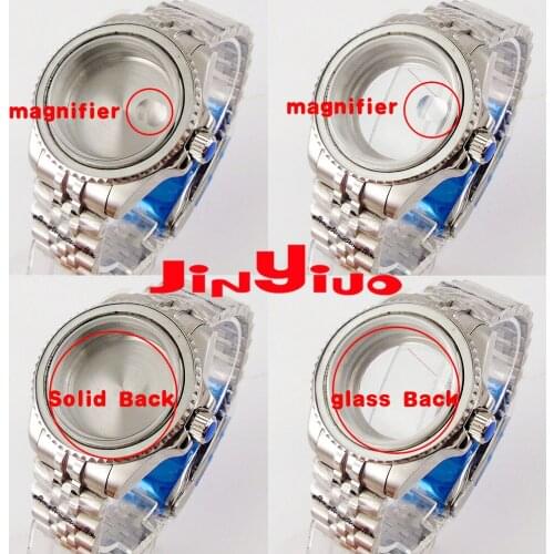 40mm Stainless Steel Watch Case + Jubilee Watch Bracelet Fit ETA 2836 MIYOTA 8215 NH35 Movement