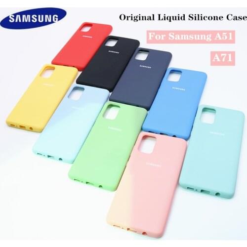 For Samsung Galaxy A51 Case Cover Ultra-thin Liquid TPU Silicone Phone Case For Samsung Galaxy A71 SM A515F A717F A 51 71 Cover