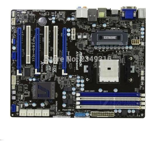 For ASRock A75 Extreme6 Original Used Desktop Motherboard A75 Socket FM1 DDR3 SATA3 USB3.0 ATX
